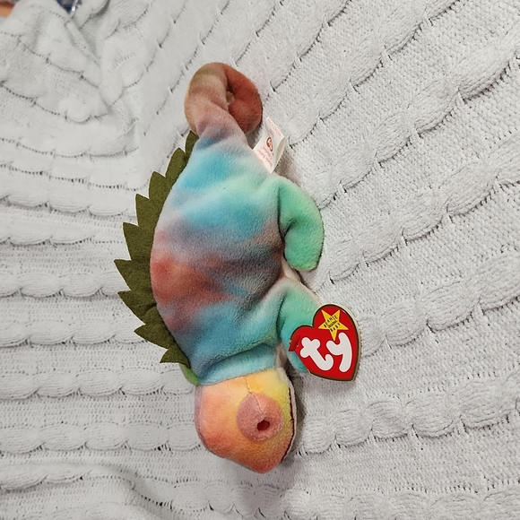 🕸Vintage Ty Beanie Baby Original "Iggy" The Iguana 1997 P.V.C Pellets - Picture 2 of 11